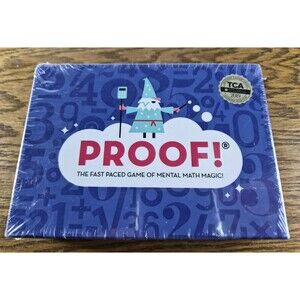 PROOF! The Fast Paced Game Of Mental Math Magic Ages 9+ Teachers Choice Award